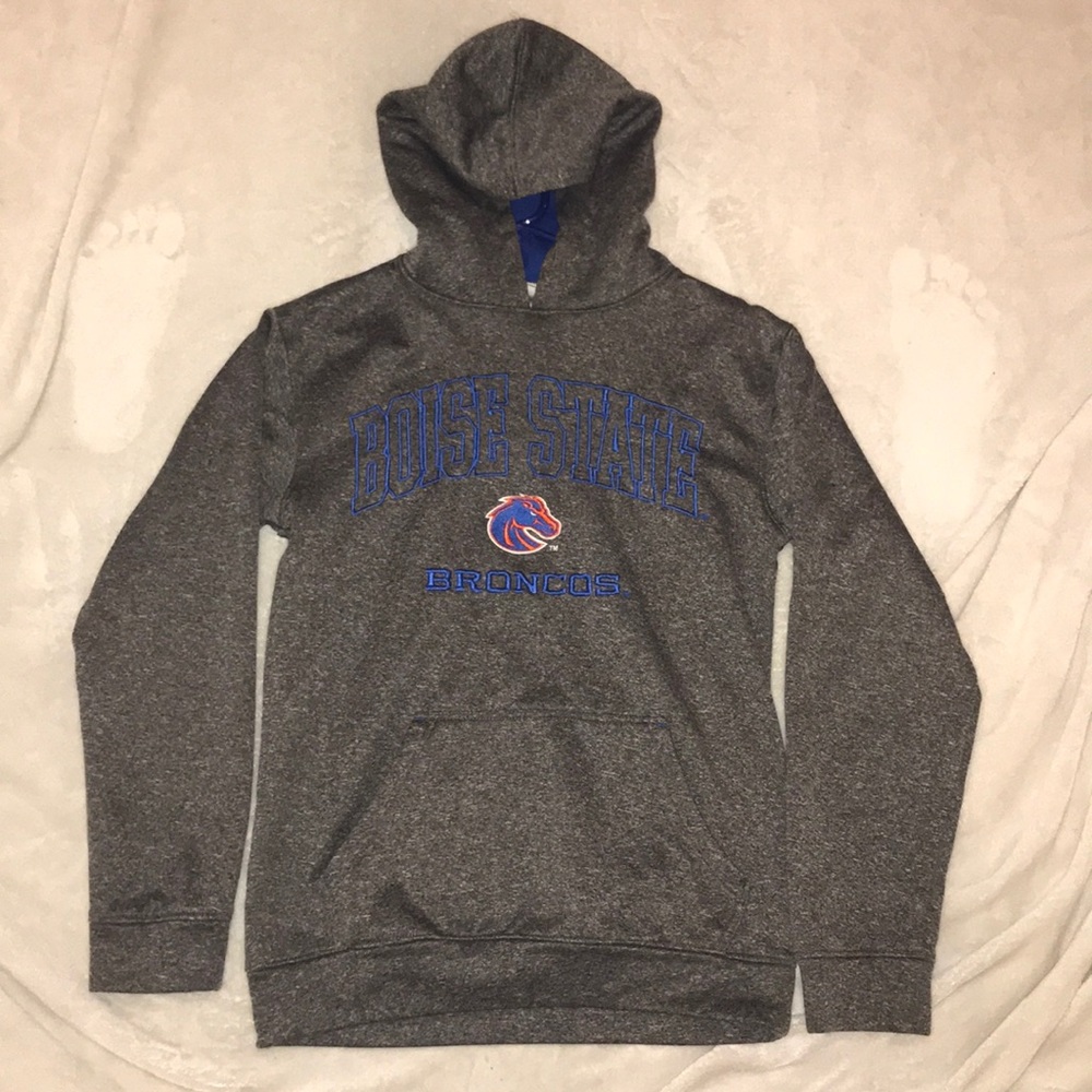 grey boise state broncos hoodie